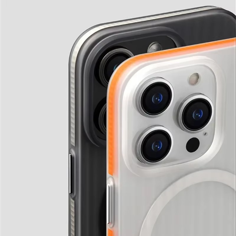 Luxury Corrugated Pattern iPhone Case — Magnetic Magsafe Wireless Charging Cover, Shockproof Hard PC, Non-Slip Matte Finish, Anti-Fingerprint, Dustproof