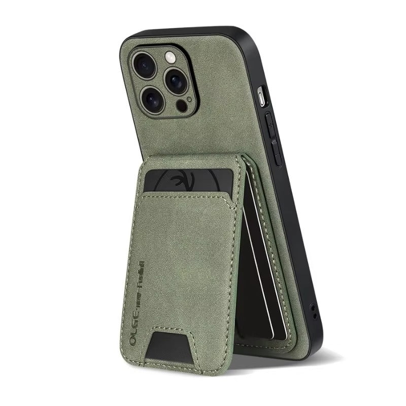 Luxury Faux Leather Wallet Phone Case — Stylish Shockproof Holder Cover, Anti-Scratch, Durable Full Protection, Soft Touch Finish