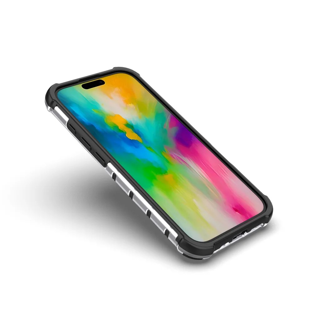 Luxury Honeycomb Armor iPhone Case — Shockproof Military Hybrid Bumper Cover, Anti-Fingerprint, Dustproof, Matte Finish, Hard PC Protection