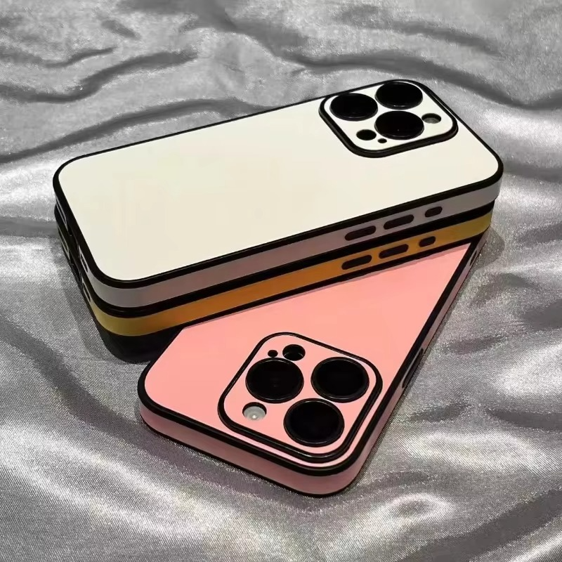 Luxury Leather iPhone Case — Soft Silicone Bumper, Shockproof Full Coverage, Anti-Fingerprint, Anti-Scratch, Dustproof, Lightweight Matte Finish