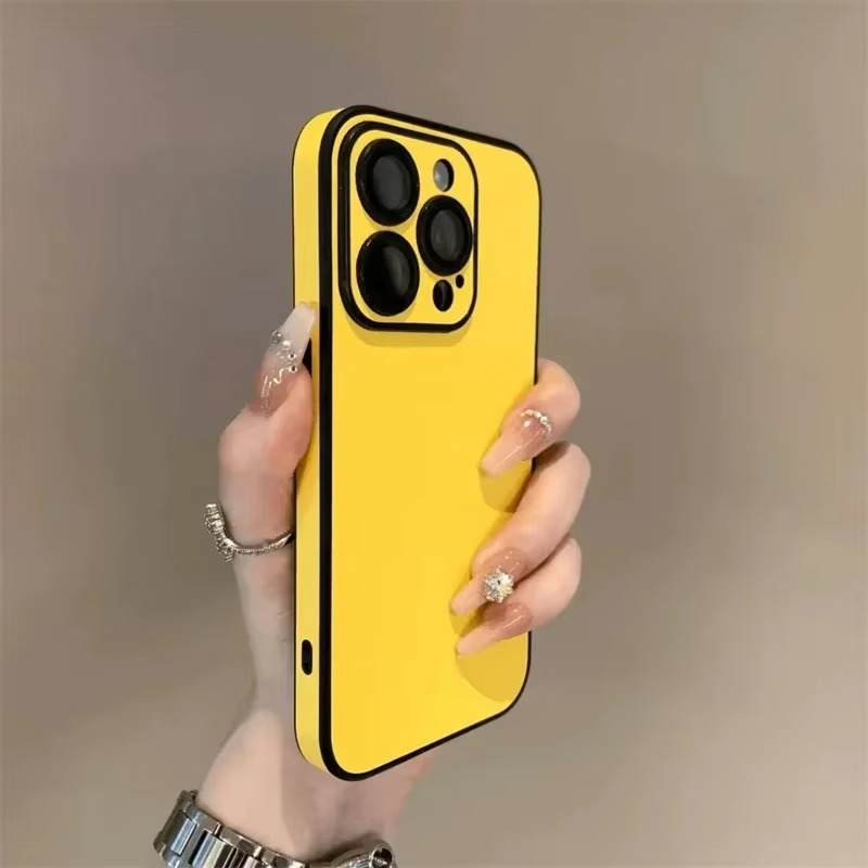 Luxury Leather iPhone Case — Soft Silicone Bumper, Shockproof Full Coverage, Anti-Fingerprint, Anti-Scratch, Dustproof, Lightweight Matte Finish