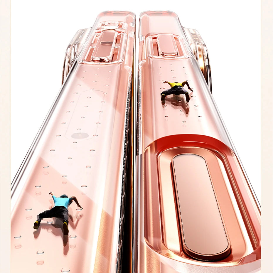 Luxury Magnetic Magsafe iPhone Case — Clear PC & TPU Wireless Charging Cover, Shockproof, Anti-Fingerprint, Half-Wrapped Protection