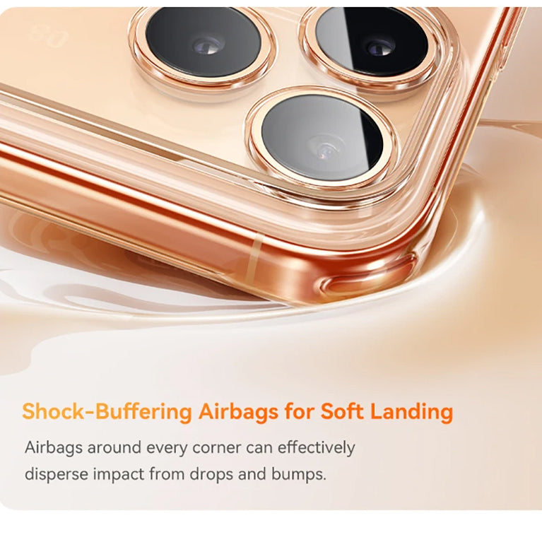 Luxury Magnetic Magsafe iPhone Case — Clear PC & TPU Wireless Charging Cover, Shockproof, Anti-Fingerprint, Half-Wrapped Protection