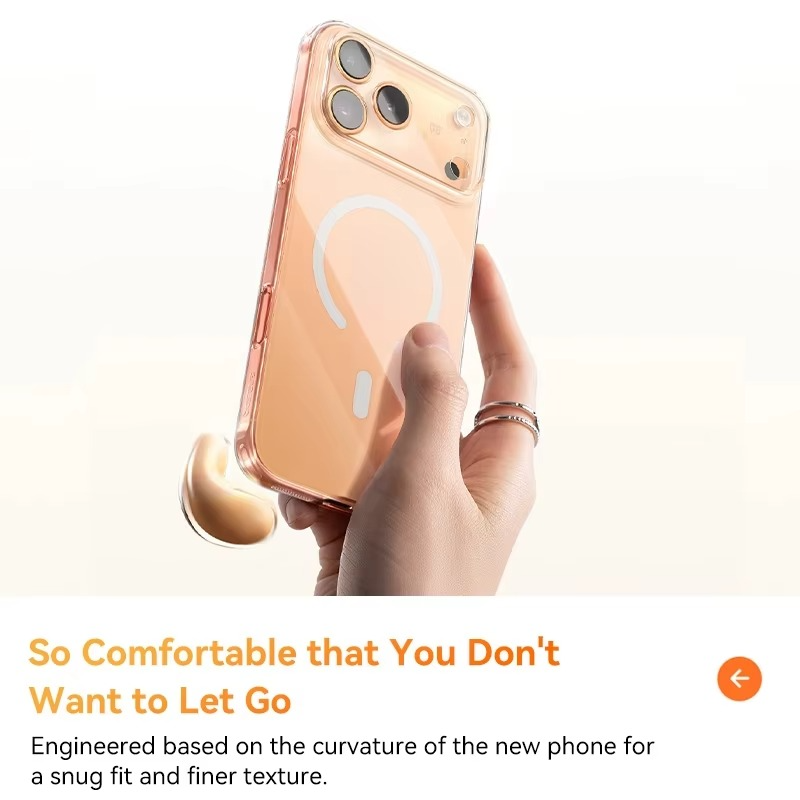 Luxury Magnetic Magsafe iPhone Case — Clear PC & TPU Wireless Charging Cover, Shockproof, Anti-Fingerprint, Half-Wrapped Protection