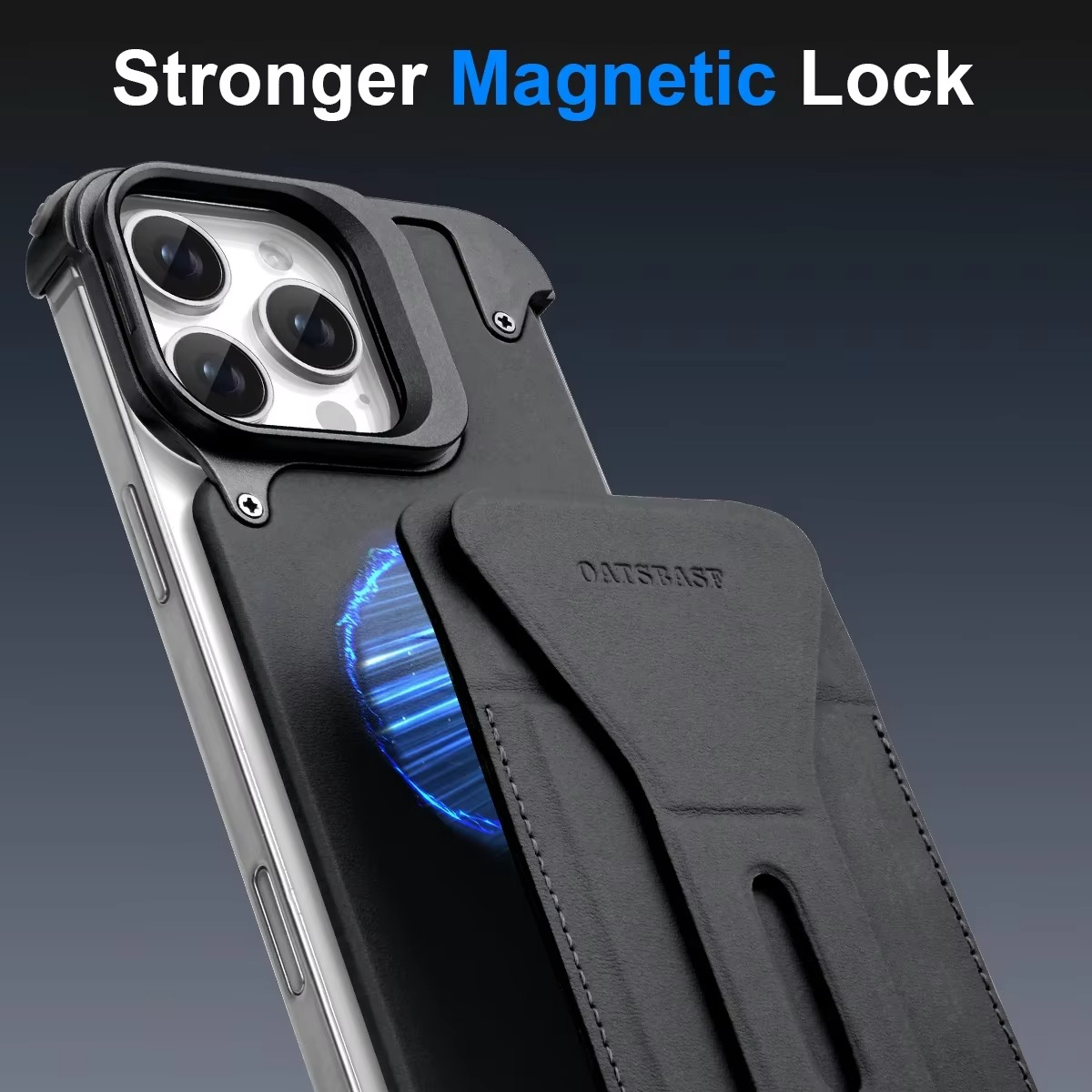 Luxury Magnetic Wallet iPhone Case — Card Holder with Stand, Wireless-Charging Compatible Genuine Leather Bumper Protective Cover