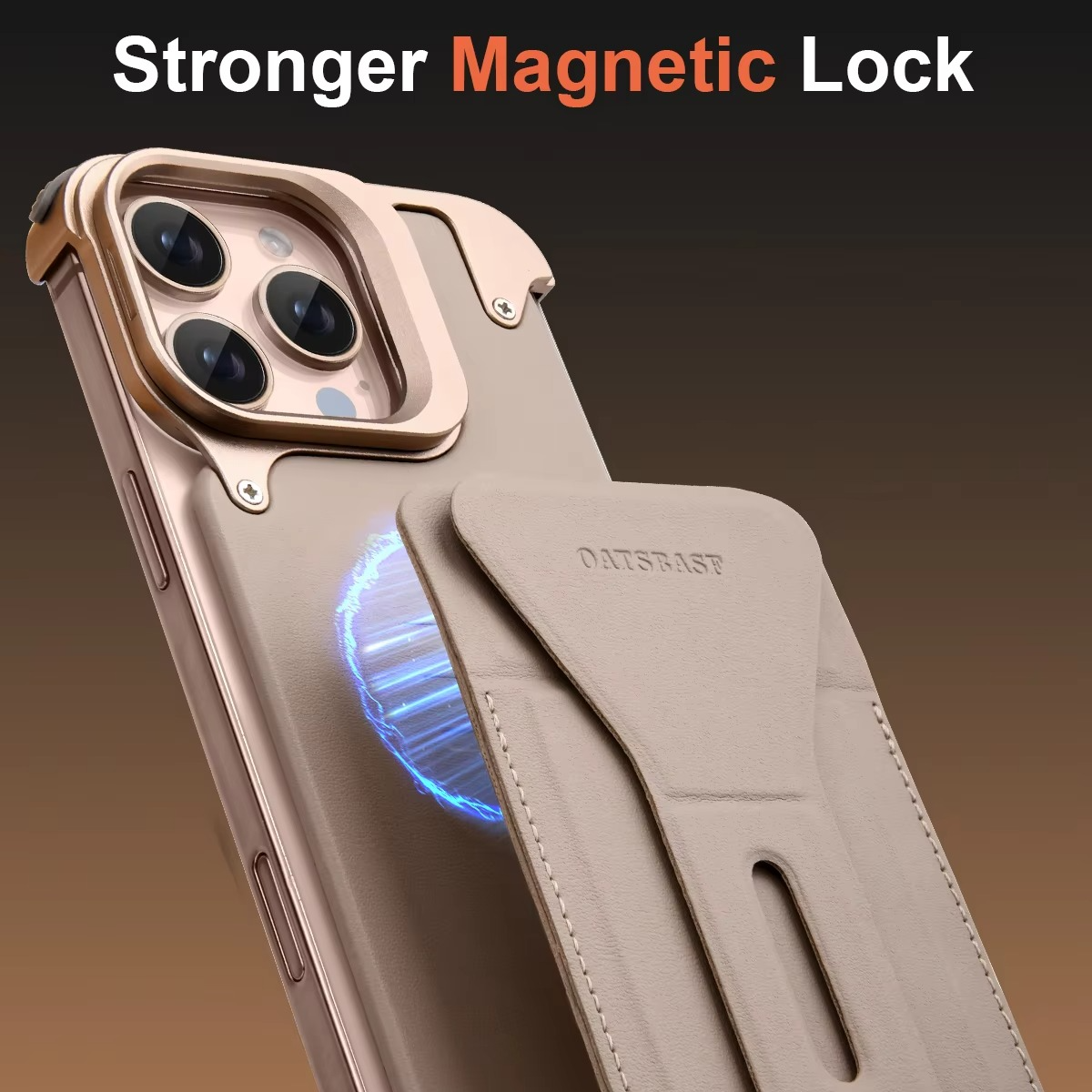 Luxury Magnetic Wallet iPhone Case — Card Holder with Stand, Wireless-Charging Compatible Genuine Leather Bumper Protective Cover