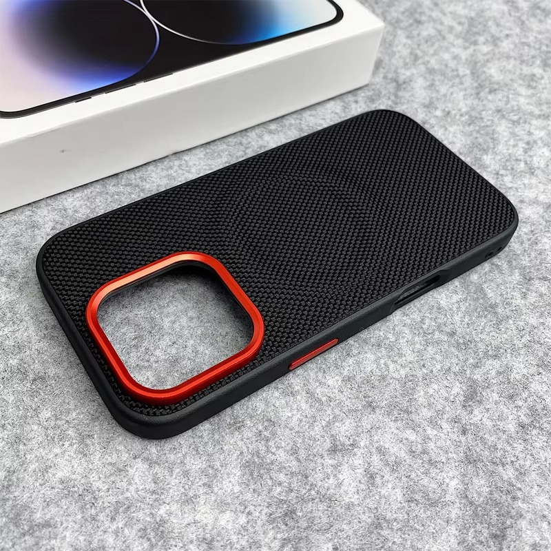 Luxury Magnetic Wireless Charging iPhone Case — PU Leather Texture, Shockproof Dustproof Back Cover, Slim Half-Wrapped Protective Design