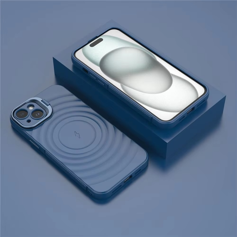 Luxury Magnetic iPhone Case — Adjustable Lens Mount Soft Silicone Cover, Shockproof, Anti-Fingerprint, Anti-Scratch, Dustproof, Non-Slip, Magsafe Compatible