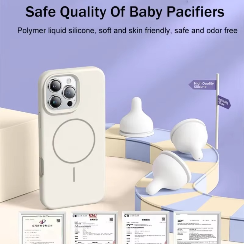 Luxury Magnetic iPhone Case — Liquid Silicone Matte Shockproof Bumper, Wrist Strap Lanyard, Anti-Fingerprint, Anti-Scratch, Dustproof, Non-Slip