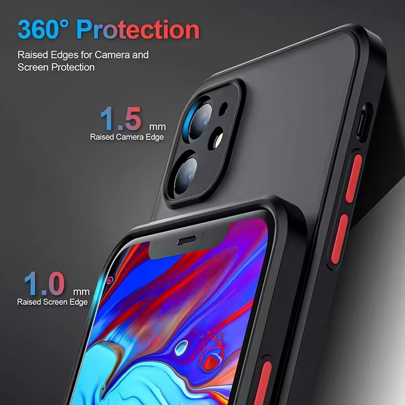 Luxury Magnetic iPhone Case — Matte Soft Silicone Cover, Color Collision, Camera Lens Protection, Shockproof, Anti-Scratch, Magsafe Compatible