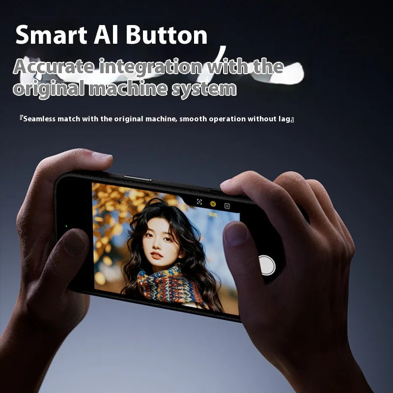 Luxury Magnetic iPhone Case — Wireless Charging Leather Cover with Metal Camera Protection, Shockproof Anti-Fingerprint Full Coverage Design