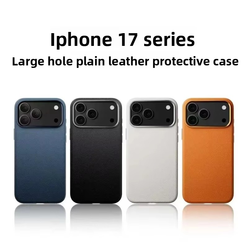 Luxury Magnetic iPhone Case — Wireless Charging Leather Cover with Metal Camera Protection, Shockproof Anti-Fingerprint Full Coverage Design