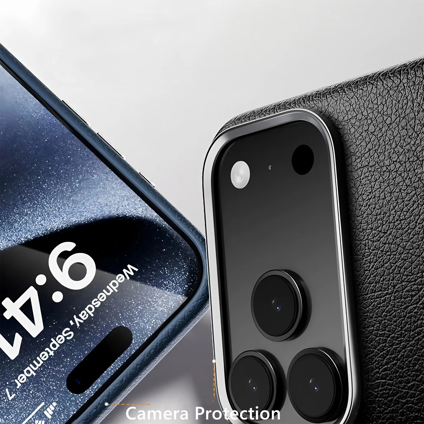 Luxury Magnetic iPhone Case — Wireless Charging Leather Cover with Metal Camera Protection, Shockproof Anti-Fingerprint Full Coverage Design