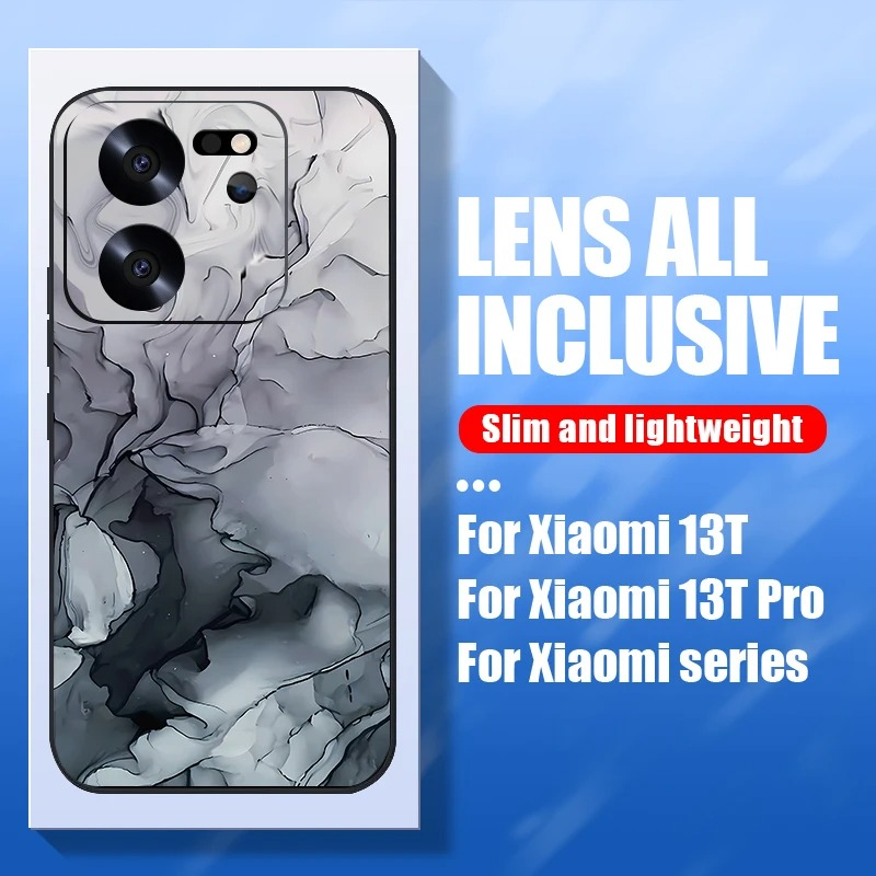 Luxury Marble Phone Case Soft Silicone Cover — Stylish Lanyard Design, Shockproof Protection, Anti-Fingerprint Scratch-Resistant Matte Finish