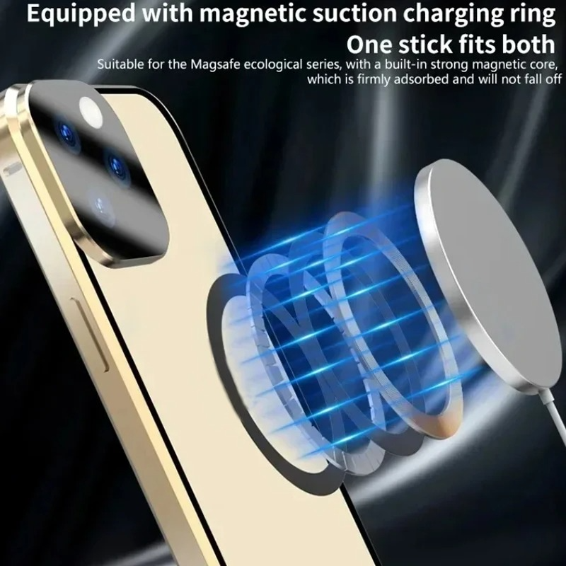 Luxury Metal Magnetic Privacy iPhone Case — 360° Shockproof Full Coverage, Anti-Scratch, Non-Slip, Lightweight Tempered Glass Cover