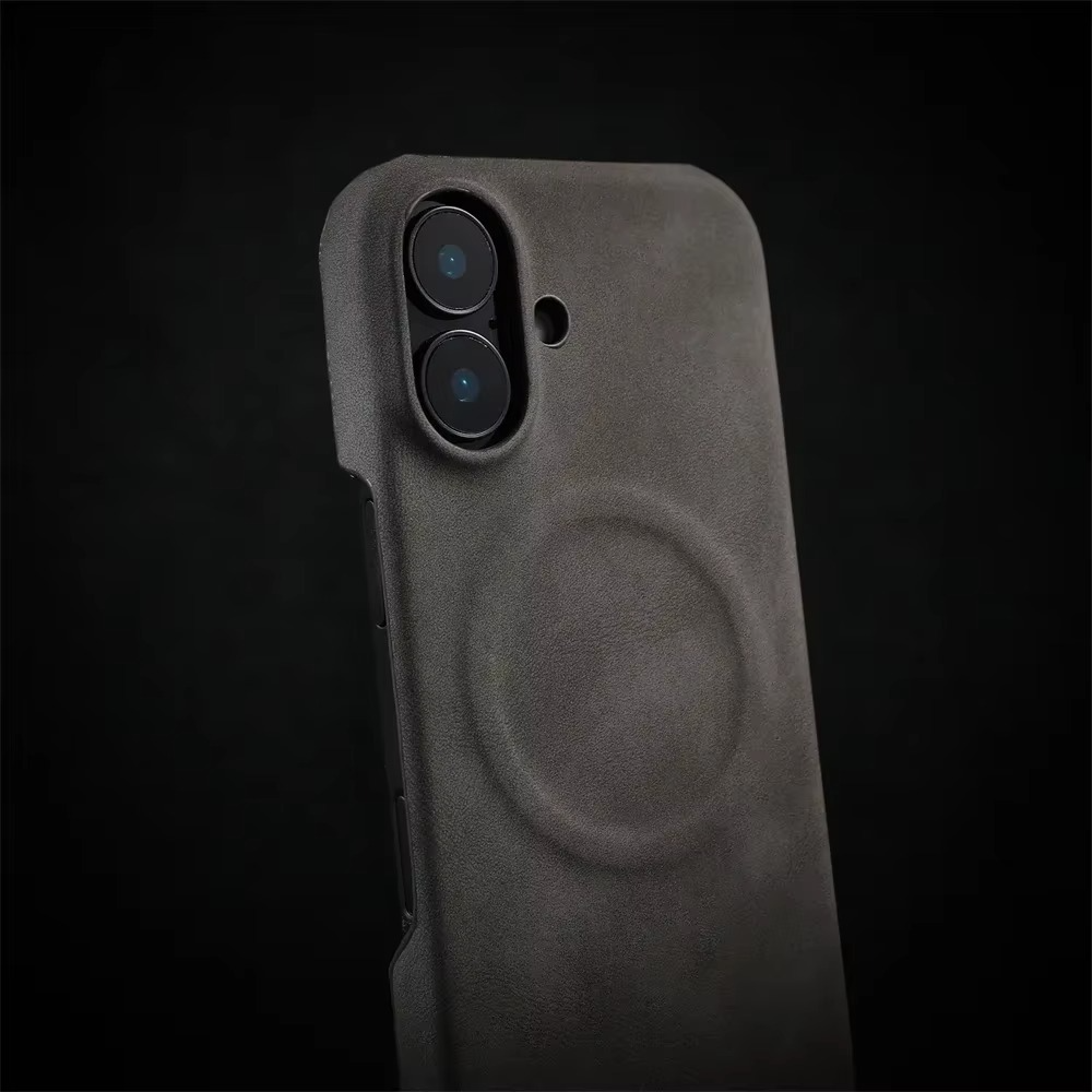 Luxury Sheepskin MagSafe iPhone Case — 3D Slim Protective Cover, Anti-Fingerprint, Anti-Scratch, Dustproof, Matte Finish, Lightweight Full Coverage