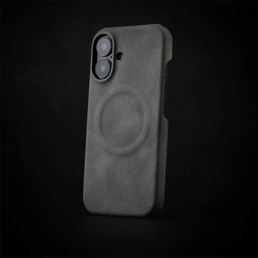 Luxury Sheepskin MagSafe iPhone Case — 3D Slim Protective Cover, Anti-Fingerprint, Anti-Scratch, Dustproof, Matte Finish, Lightweight Full Coverage