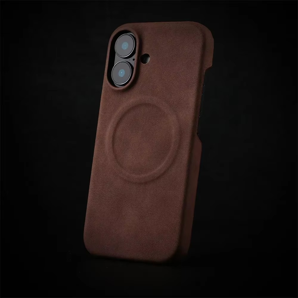 Luxury Sheepskin MagSafe iPhone Case — 3D Slim Protective Cover, Anti-Fingerprint, Anti-Scratch, Dustproof, Matte Finish, Lightweight Full Coverage