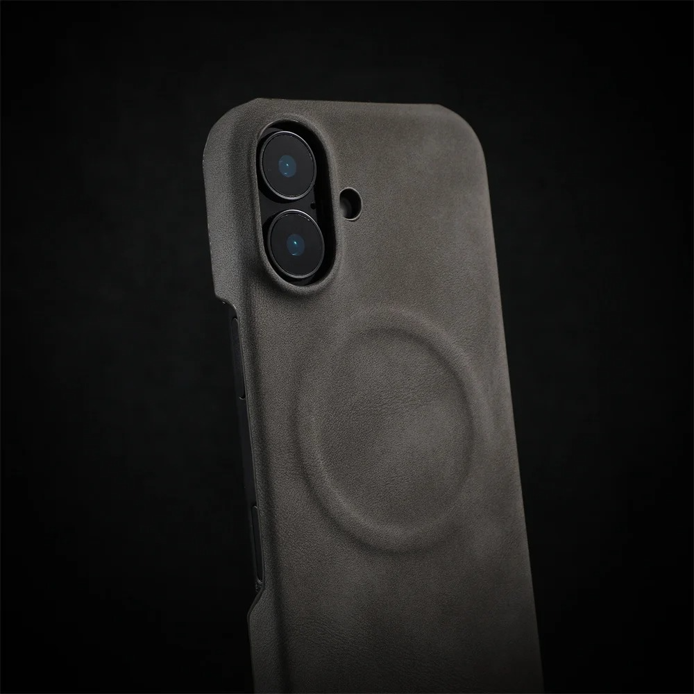 Luxury Sheepskin MagSafe iPhone Case — 3D Slim Protective Cover, Anti-Fingerprint, Anti-Scratch, Dustproof, Matte Finish, Lightweight Full Coverage