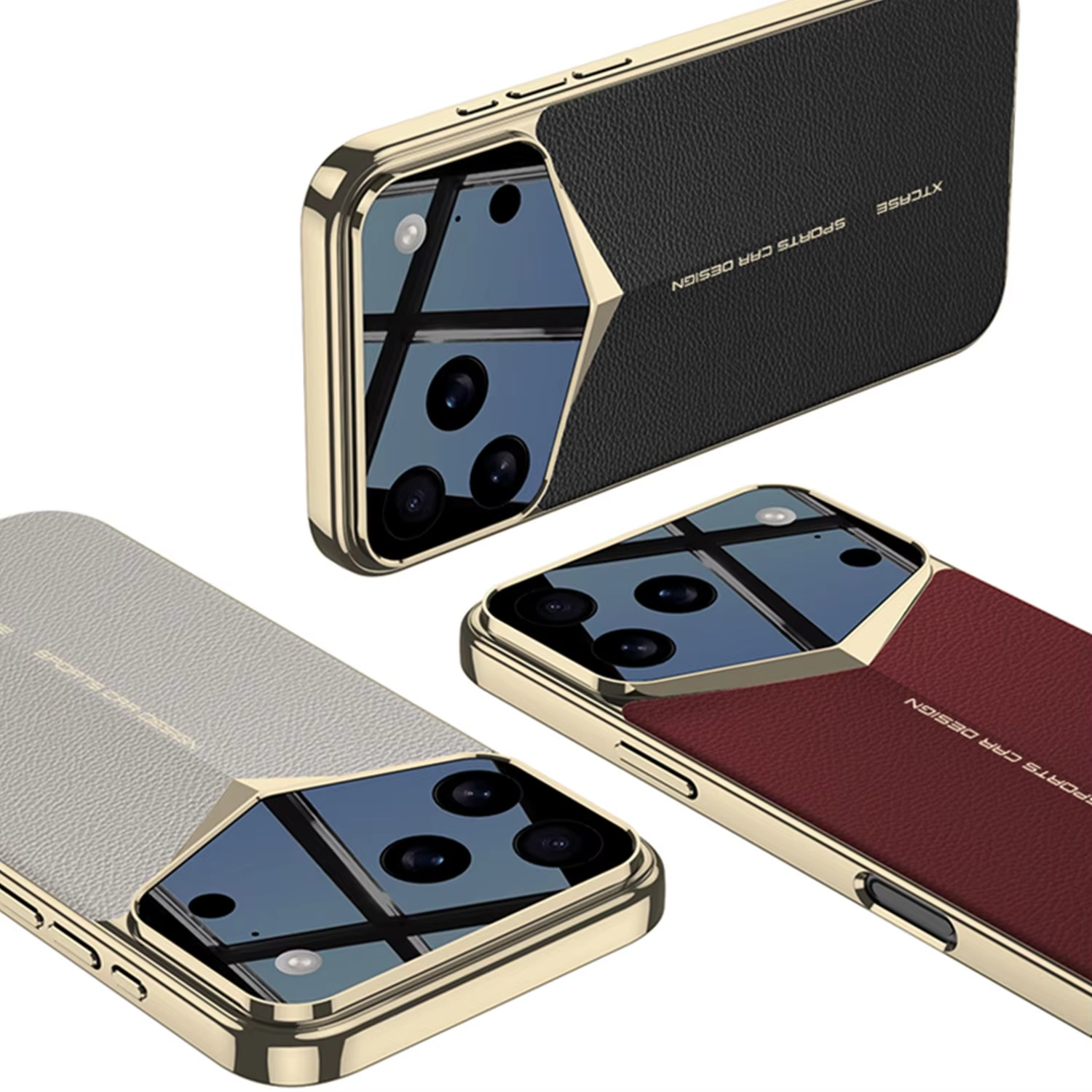 Luxury Ultra-Thin Leather iPhone Case — Raised Camera Lens Protection, Shock-Resistant Slim Cover with Anti-Fingerprint Finish