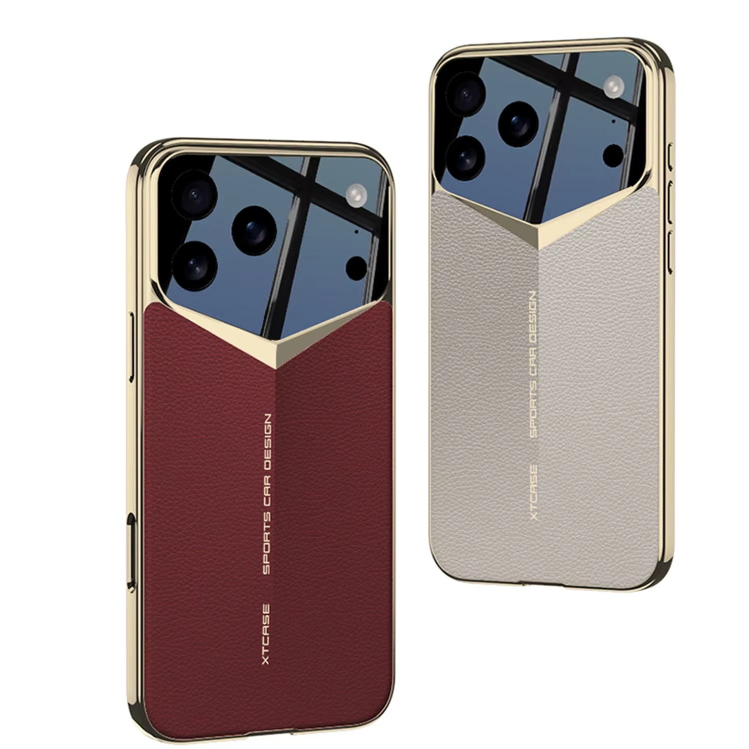 Luxury Ultra-Thin Leather iPhone Case — Raised Camera Lens Protection, Shock-Resistant Slim Cover with Anti-Fingerprint Finish