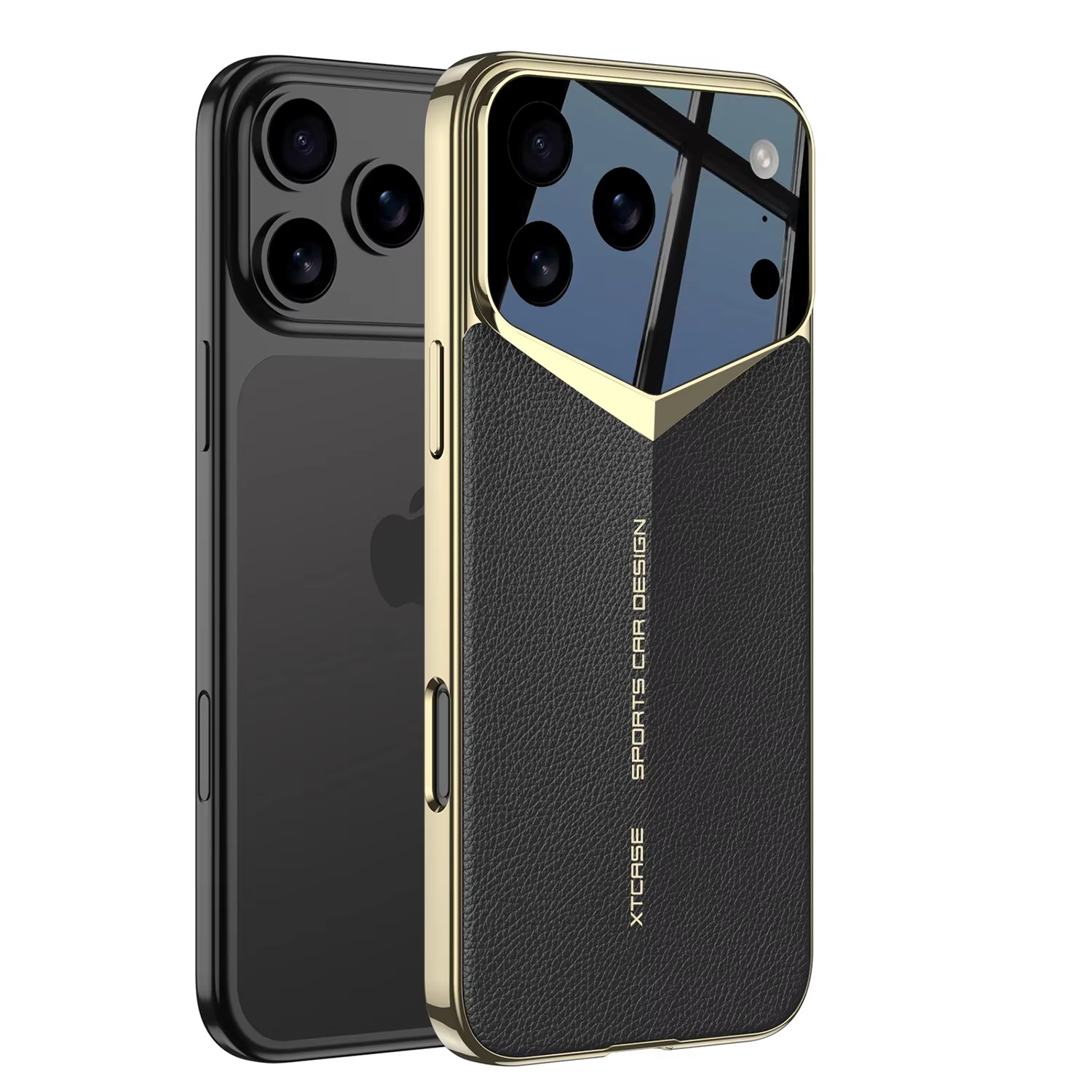 Luxury Ultra-Thin Leather iPhone Case — Raised Camera Lens Protection, Shock-Resistant Slim Cover with Anti-Fingerprint Finish
