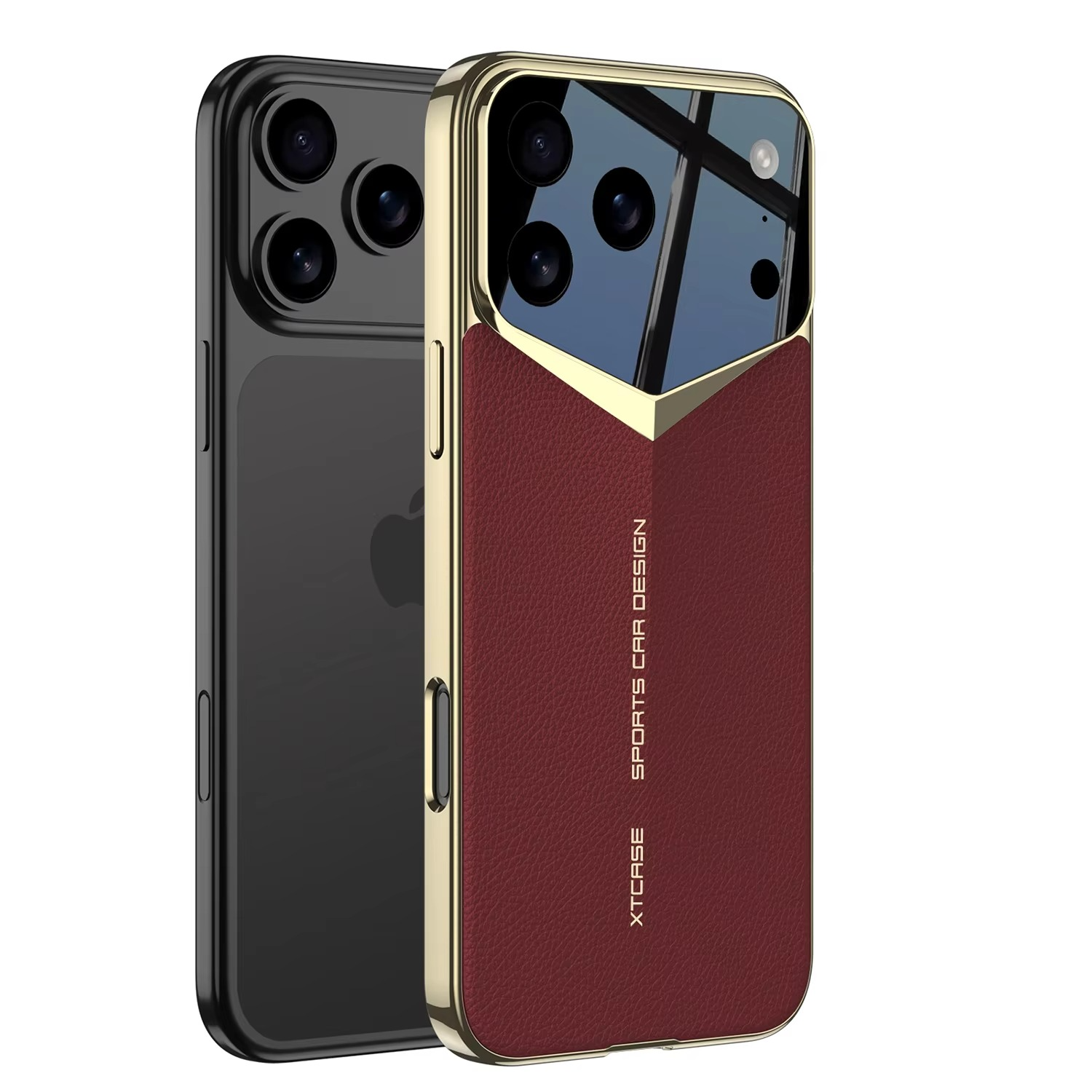 Luxury Ultra-Thin Leather iPhone Case — Raised Camera Lens Protection, Shock-Resistant Slim Cover with Anti-Fingerprint Finish