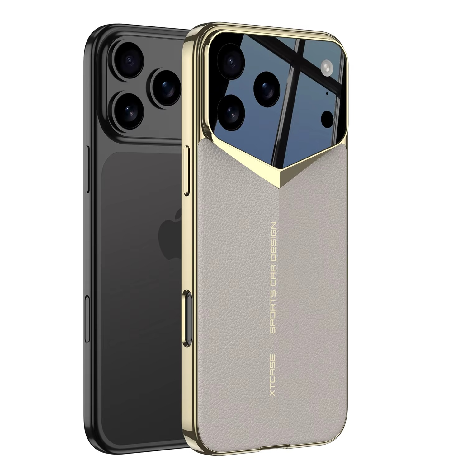 Luxury Ultra-Thin Leather iPhone Case — Raised Camera Lens Protection, Shock-Resistant Slim Cover with Anti-Fingerprint Finish
