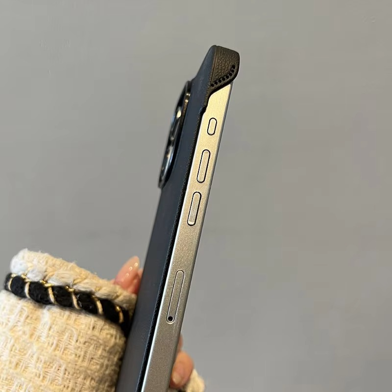 Luxury iPhone Case Frameless Leather Texture Matte Cover — Slim Business Style Design, Shockproof Full Coverage Shell, Anti-Fingerprint Scratch-Resistant Finish