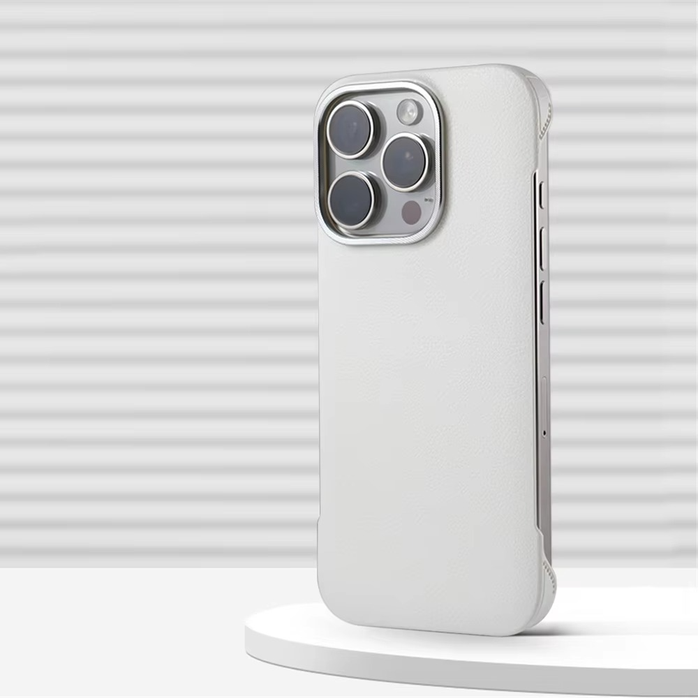 Luxury iPhone Case Frameless Leather Texture Matte Cover — Slim Business Style Design, Shockproof Full Coverage Shell, Anti-Fingerprint Scratch-Resistant Finish