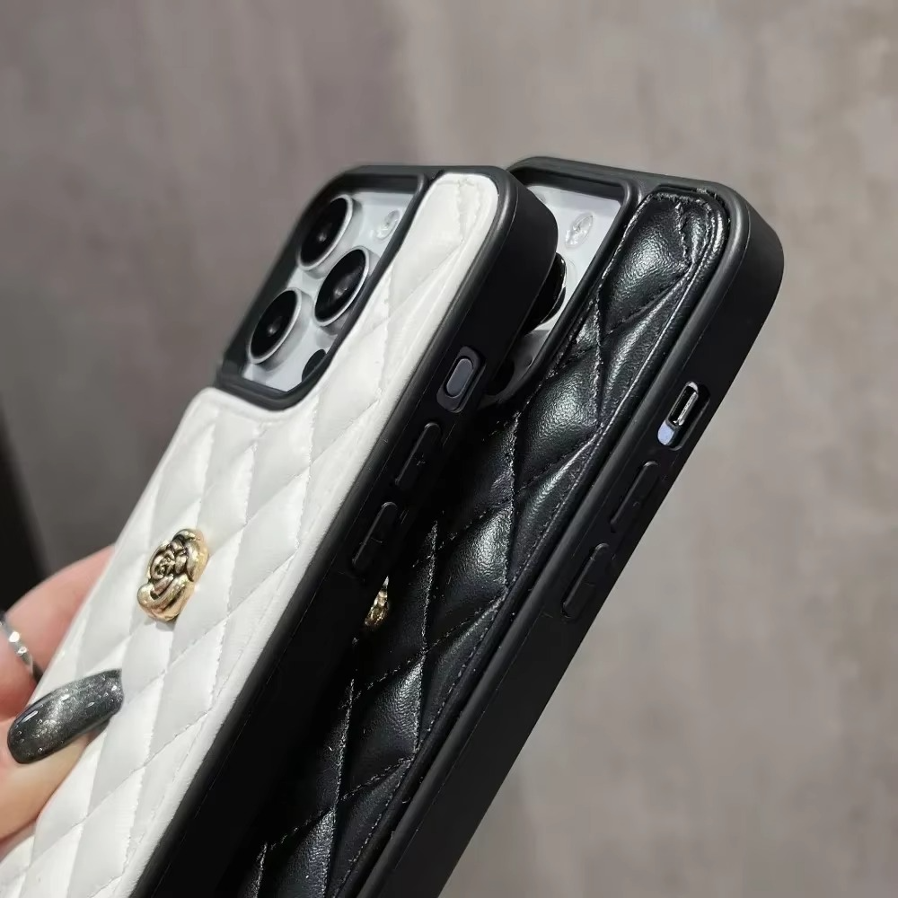 Luxury iPhone Case Leather Cover with Chain — High Quality Protective Design, Card Pocket Holder, Shockproof Anti-Fingerprint Scratch-Resistant Finish