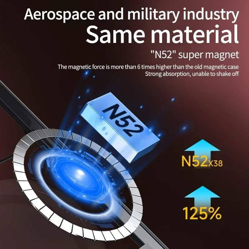 Luxury iPhone Case MagSafe Compatible Clear Cover — Transparent Acrylic Back with Soft TPU Frame, Magnetic Wireless Charging, Shockproof Anti-Fingerprint Design