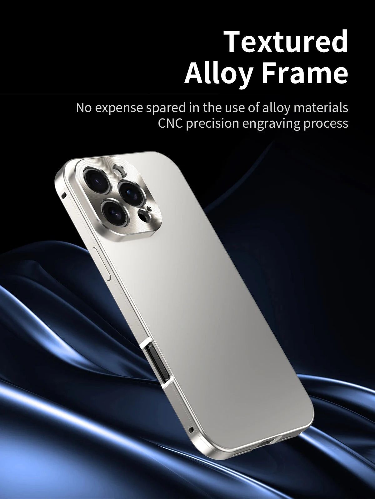 Luxury iPhone Case MagSafe Compatible Shockproof Camera Lens Protection — Matte Titanium Alloy Frame, Magnetic Slim Cover, Anti-Fingerprint, Drop Resistant