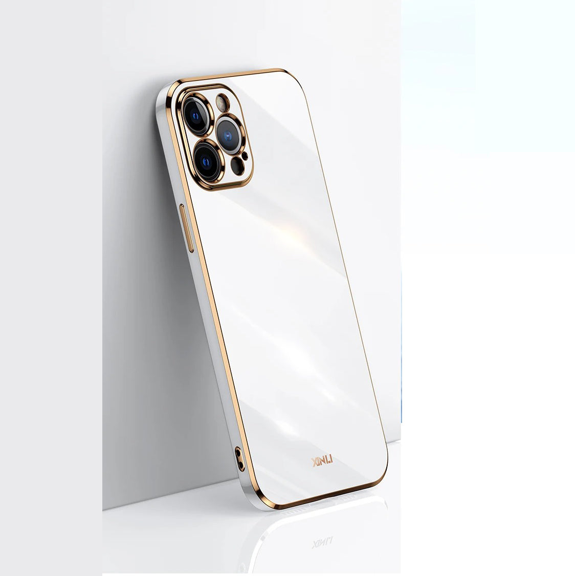 Luxury iPhone Case Soft Silicone Plating Cover — Solid Color Design, Slim Shockproof Protection, Flexible Anti-Scratch Finish, Lightweight and Stylish