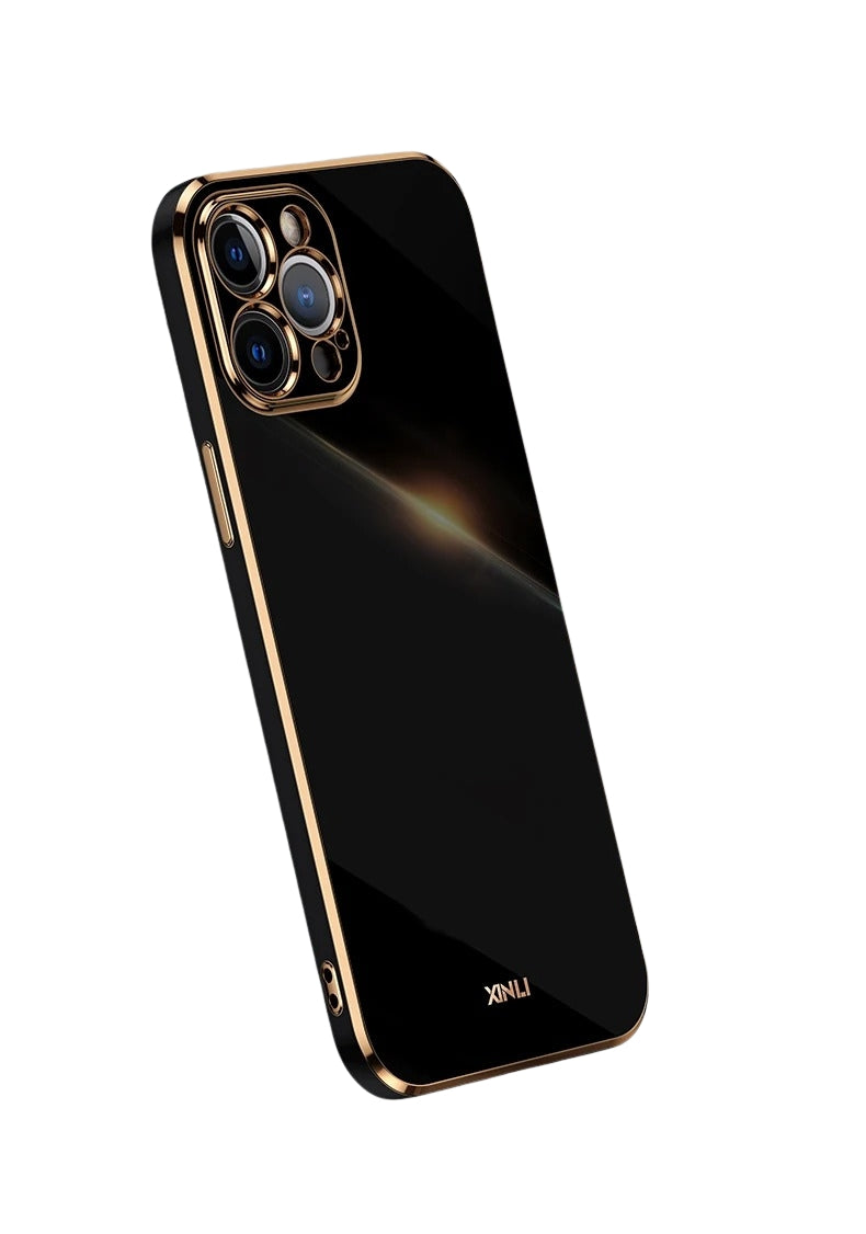 Luxury iPhone Case Solid Color Plating Cover — Soft Silicone Back, Slim Lightweight Design, Anti-Fingerprint Scratch-Resistant Finish, Stylish Minimalist Look
