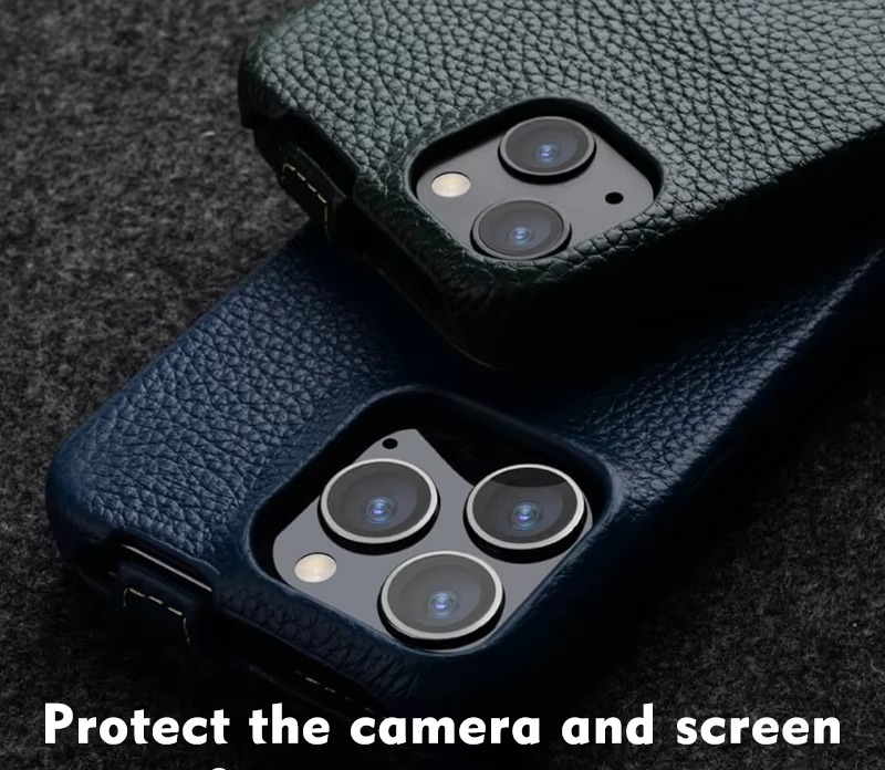 Luxury iPhone Flip Case 100% Genuine Cowhide Leather — Premium Melkco Design, Slim Protective Cover with Textured Finish, Stylish Durable Phone Protection