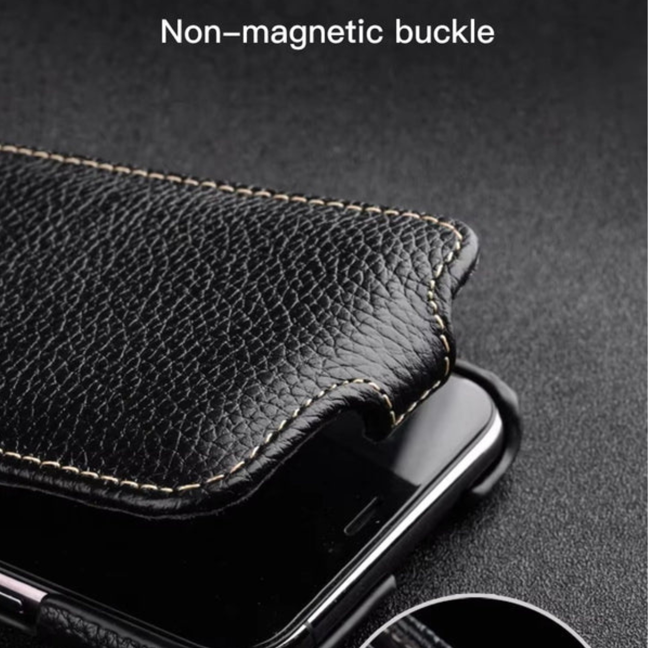 Luxury iPhone Flip Case 100% Genuine Cowhide Leather — Premium Melkco Design, Slim Protective Cover with Textured Finish, Stylish Durable Phone Protection