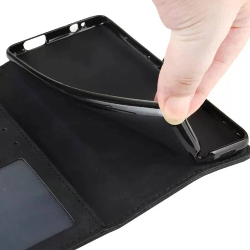 Luxury iPhone Flip Glitter Wallet Case — Bling Leather Book-Style Cover with Card Holder, Dual Layer Protection, Sparkling Design, Shockproof and Dustproof