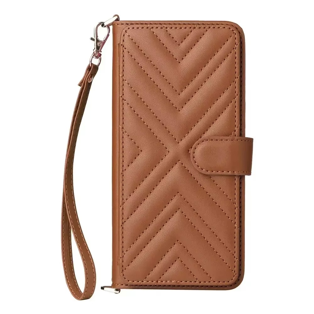 Luxury iPhone Flip Wallet Case — Leather Cover with Card Holder, Shockproof Protective Design, Stylish Full Body Phone Case with Added Functionality
