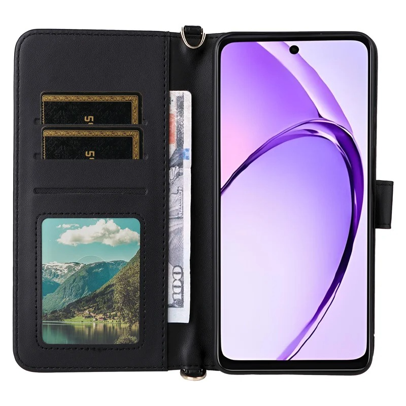 Luxury iPhone Flip Wallet Case — Leather Cover with Card Holder, Shockproof Protective Design, Stylish Full Body Phone Case with Added Functionality