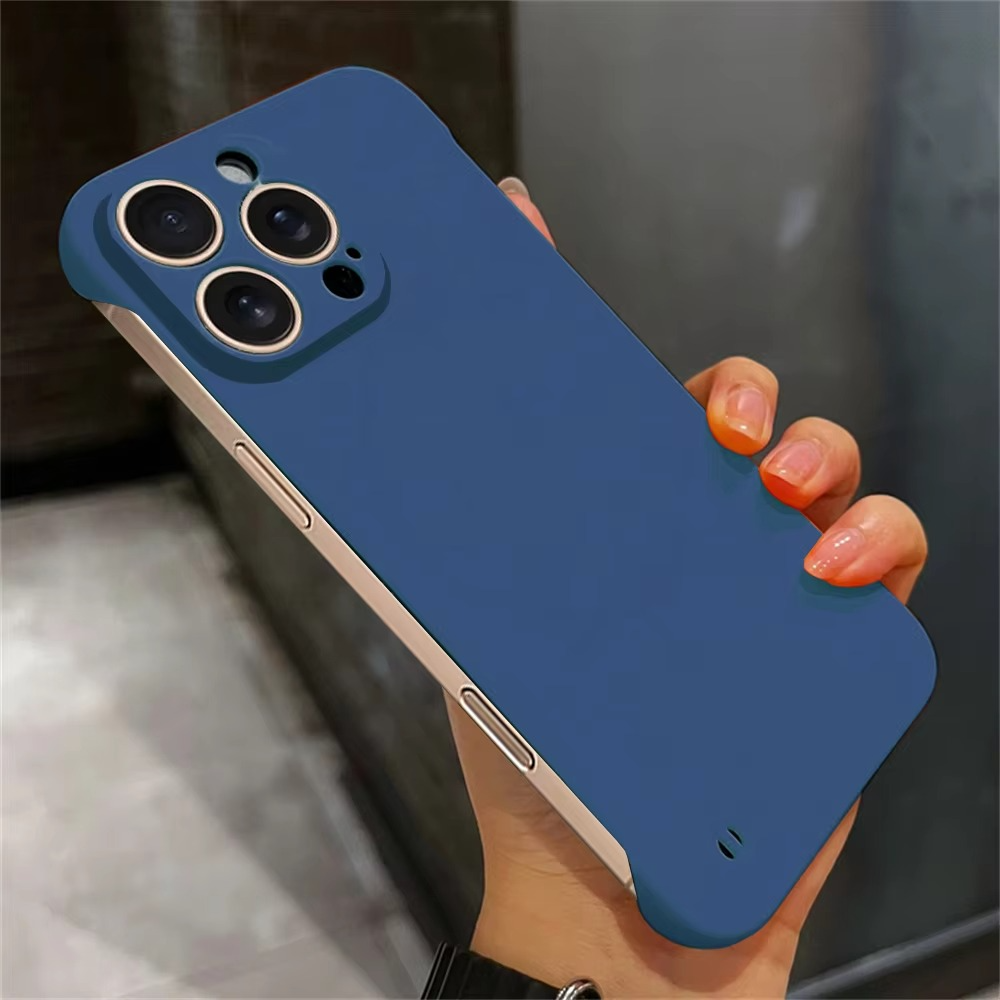 Luxury iPhone Frameless Slim Matte Case — Hard Back Cover with Shockproof Protection, Lightweight Anti-Fingerprint Scratch-Resistant Design, Transparent Minimalist Style