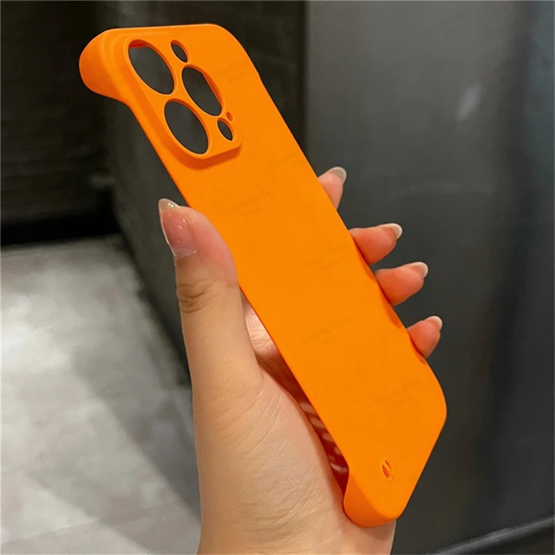 Luxury iPhone Frameless Slim Matte Case — Hard Back Cover with Shockproof Protection, Lightweight Anti-Fingerprint Scratch-Resistant Design, Transparent Minimalist Style