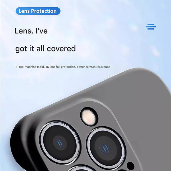 Luxury iPhone Frameless Slim Matte Case — Hard Back Cover with Shockproof Protection, Lightweight Anti-Fingerprint Scratch-Resistant Design, Transparent Minimalist Style