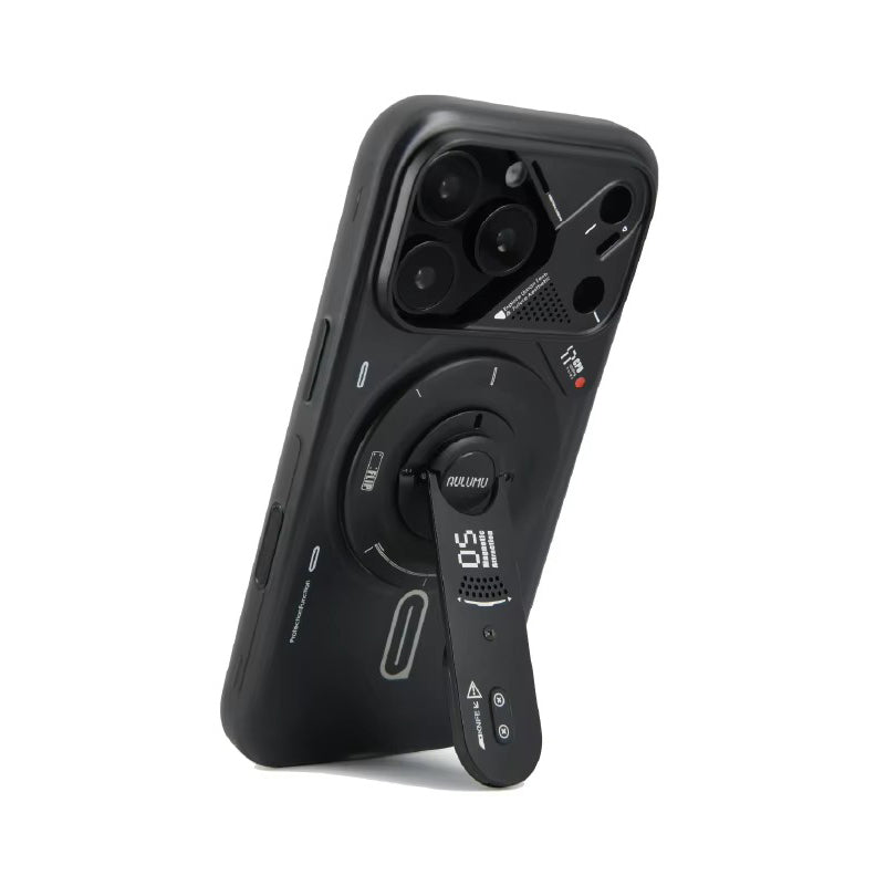 Luxury iPhone Frosted Magnetic Luminous Case — Translucent Full-Inclusive Anti-Drop Cover with Stand, Matte Shockproof Design for iPhone 17 Pro Max