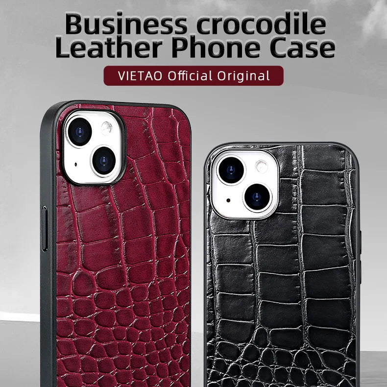 Luxury iPhone Leather Case Business Style — High-End Textured Cover, Slim Protective Design, Anti-Fingerprint Scratch-Resistant Dustproof Finish