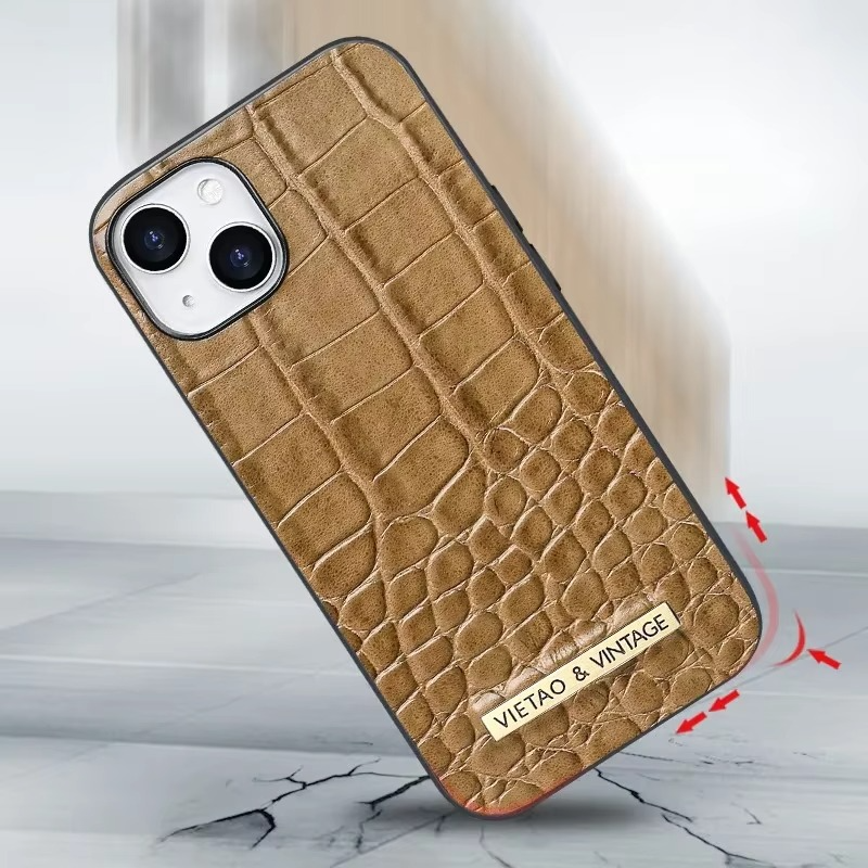 Luxury iPhone Leather Case Business Style — High-End Textured Cover, Slim Protective Design, Anti-Fingerprint Scratch-Resistant Dustproof Finish