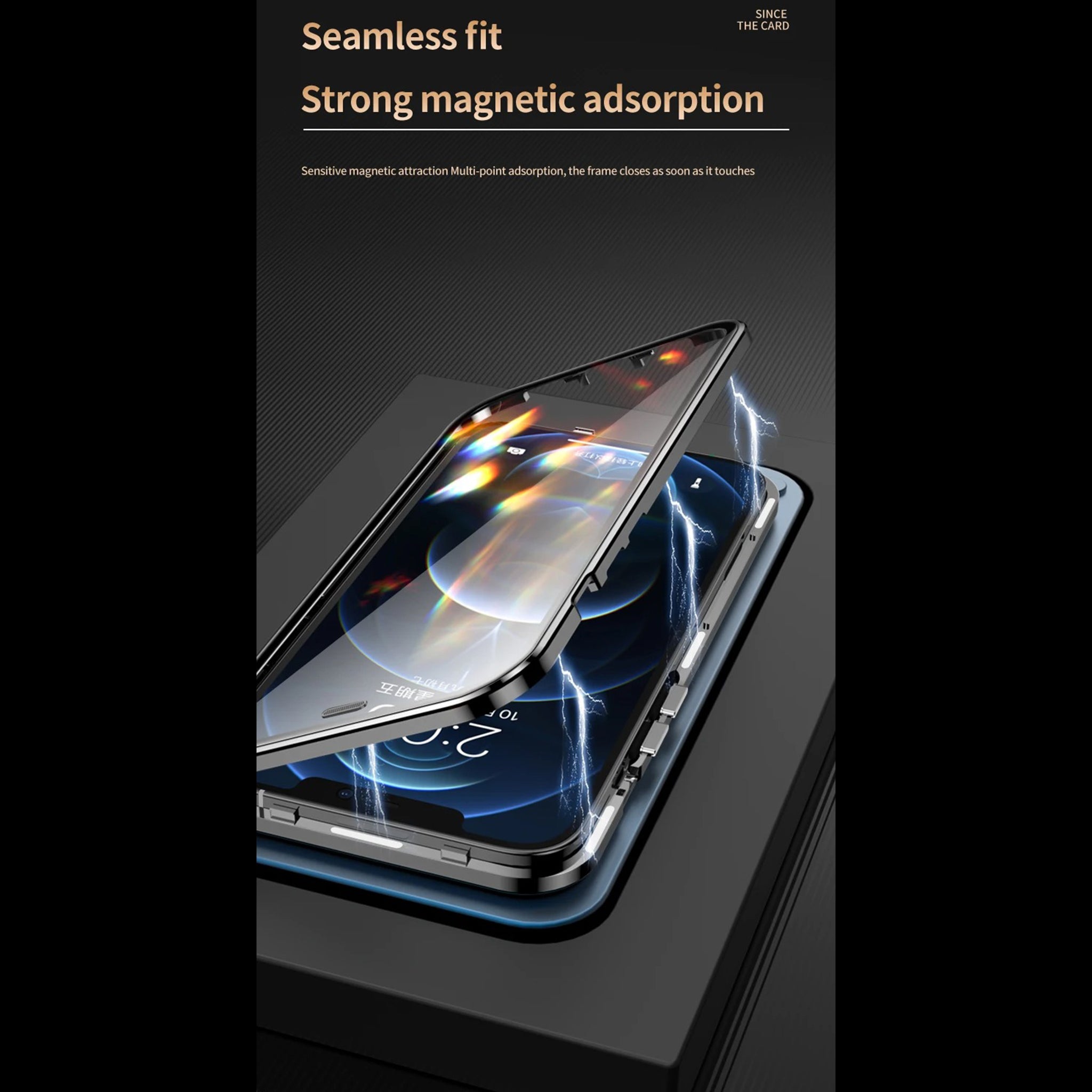 Luxury iPhone MagSafe Case Double-Sided Glass Cover — 360° Full Body HD Transparent Protection, Magnetic Metal Alloy Frame, Shockproof Anti-Fingerprint Design