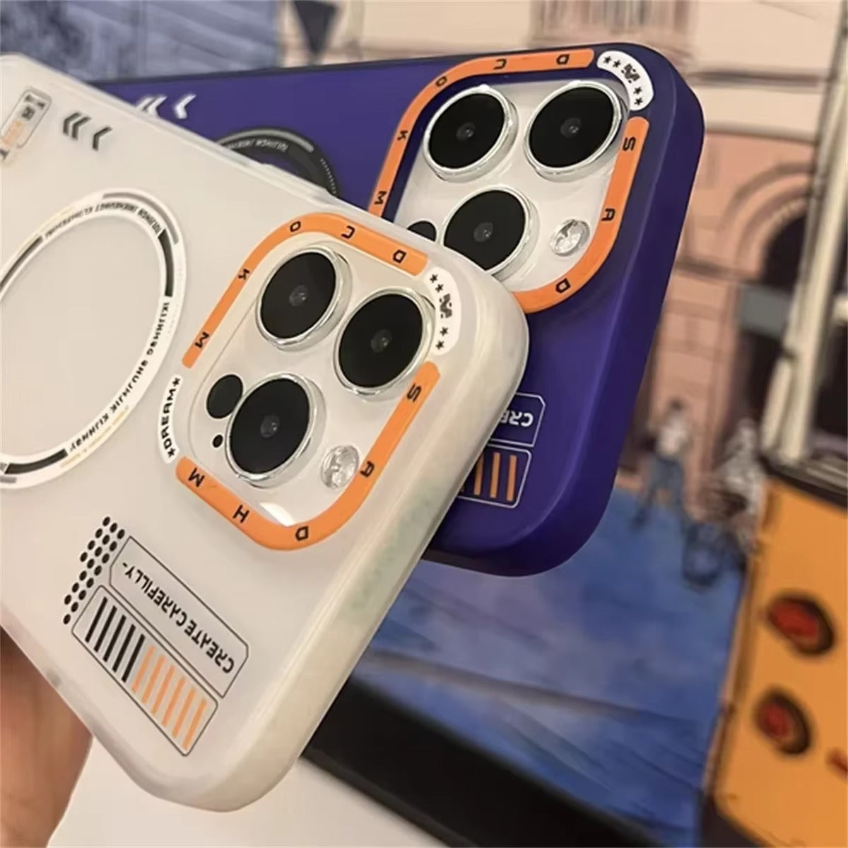 Luxury iPhone MagSafe Case Frosted Matte Cover — Magnetic Wireless Charging Compatible, Dual Layer Fall Protection, Anti-Fingerprint Scratch-Resistant Design