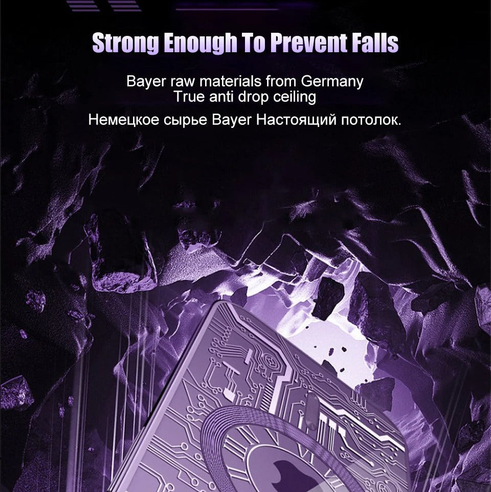 Luxury iPhone MagSafe Case Plating Design — Soft Magnetic Bumper Cover, Wireless Charging Compatible, Slim Shockproof Anti-Fingerprint Transparent Protection