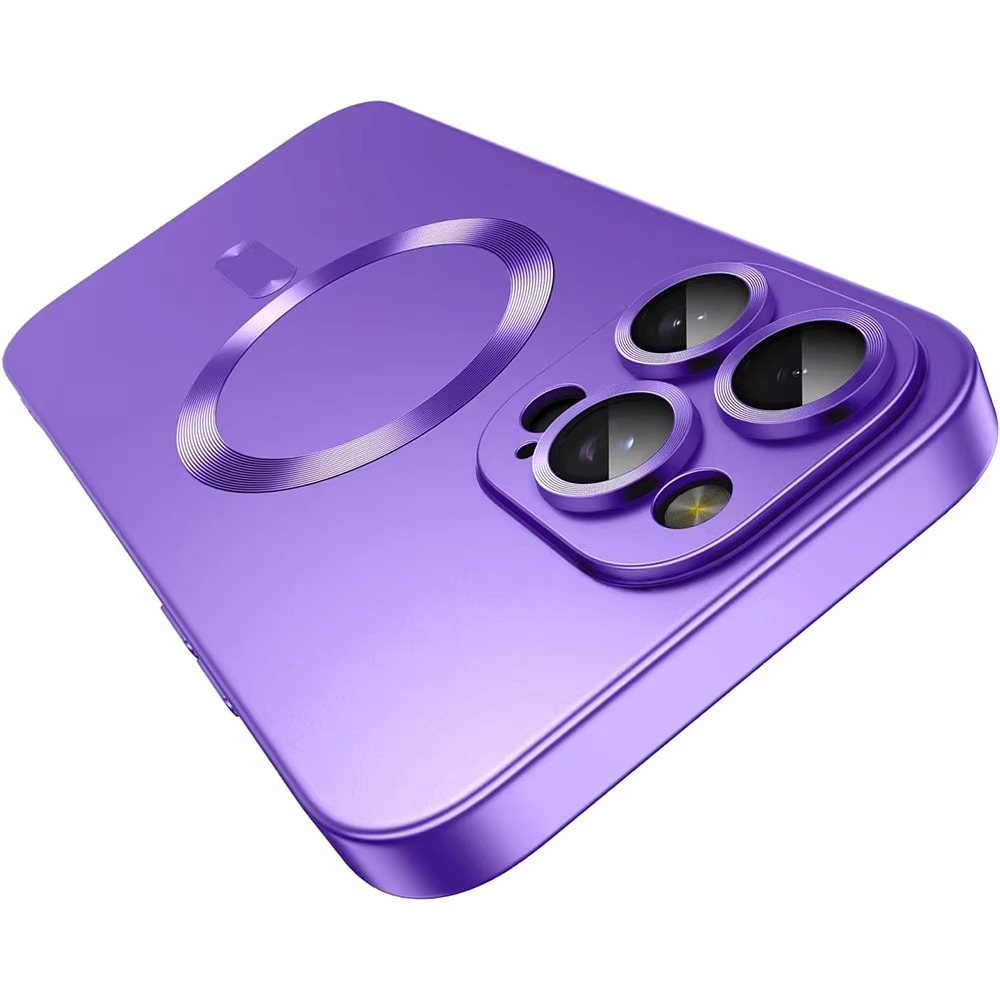 Luxury iPhone MagSafe Case — Magnetic Wireless Charging Full Coverage Silicone Cover, Camera Protection, Slim Shockproof Anti-Fingerprint Matte Design